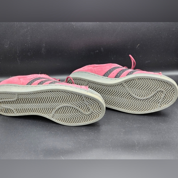 Men's Adidas Superstar Sueded Pale Red, Grey, and Black Shoes - Size 9.5 - Picture 2 of 7